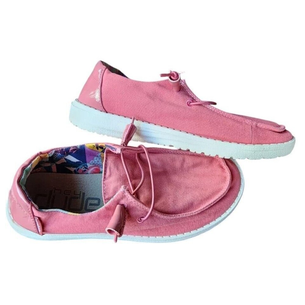 Hey Dude Wendy Rosette Size 6 Washable Comfort Shoes
